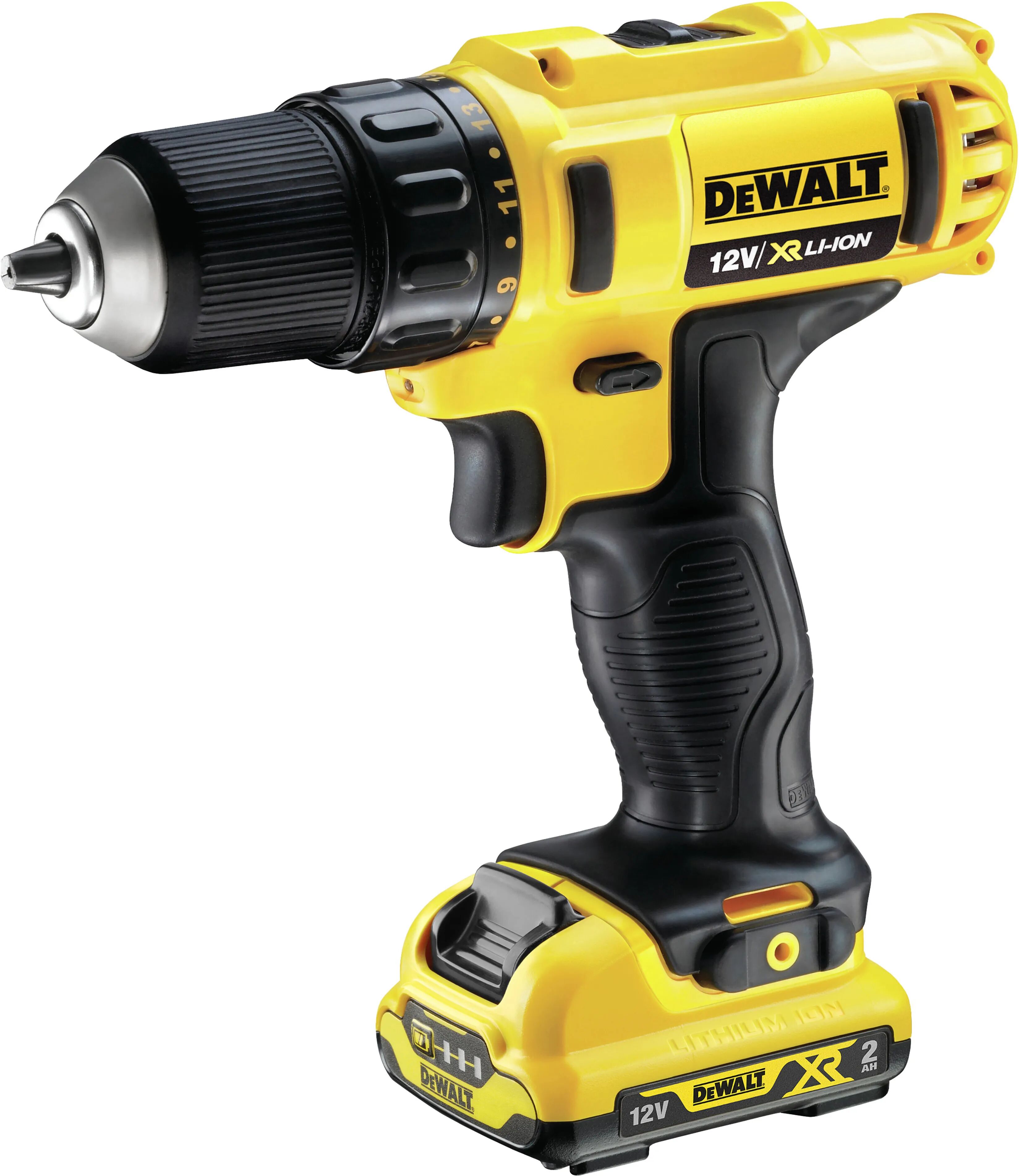 dewalt trapano avvitatore  12 v dcd710d2 2 batterie litio 2 ah peso 1,1 kg