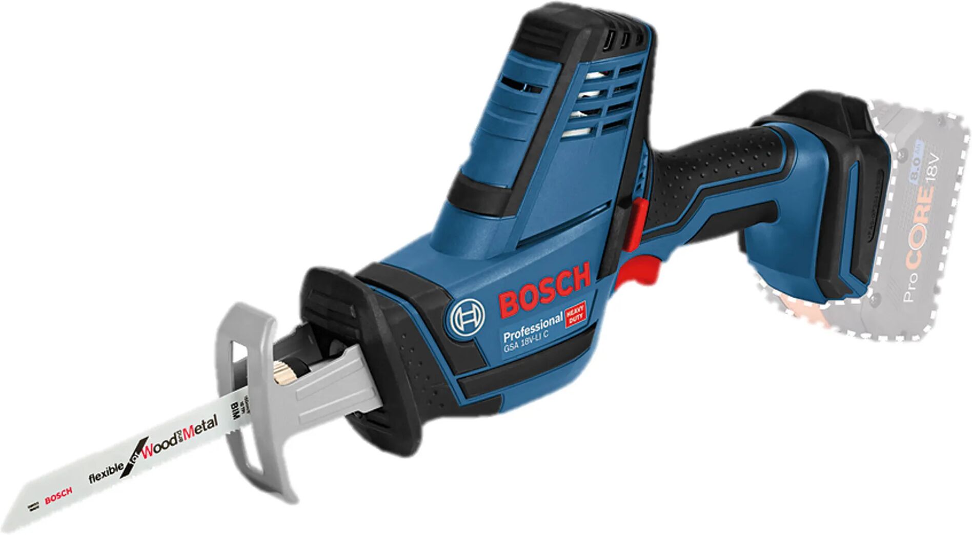 bosch seghetto frontale 18v  gsa18v-li c pro a batteria litio corpo macchina