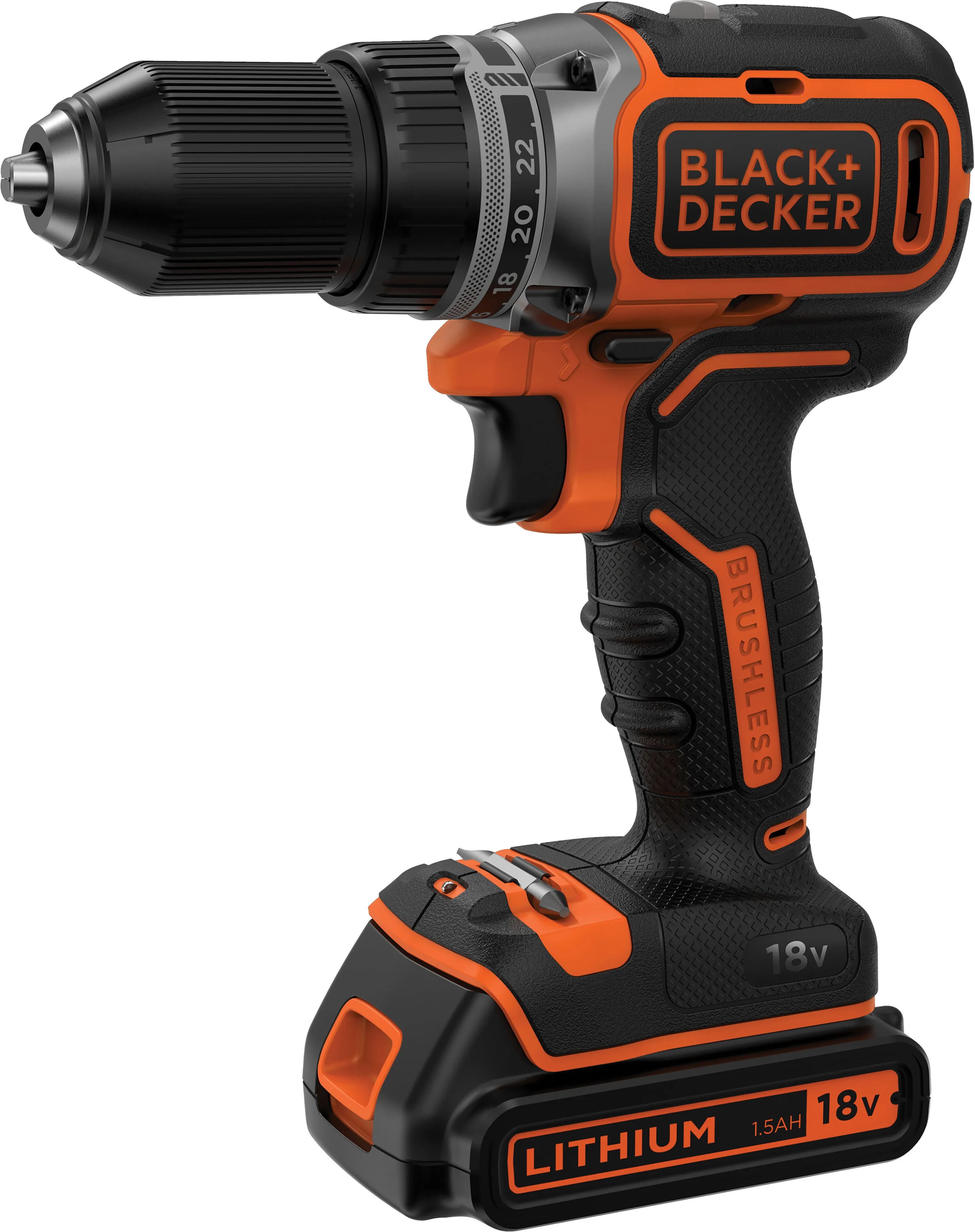 black & decker trapano avvitatore b&d 18 v bl186k-qw batteria litio 1,5 ah brushless peso 2,46 kg