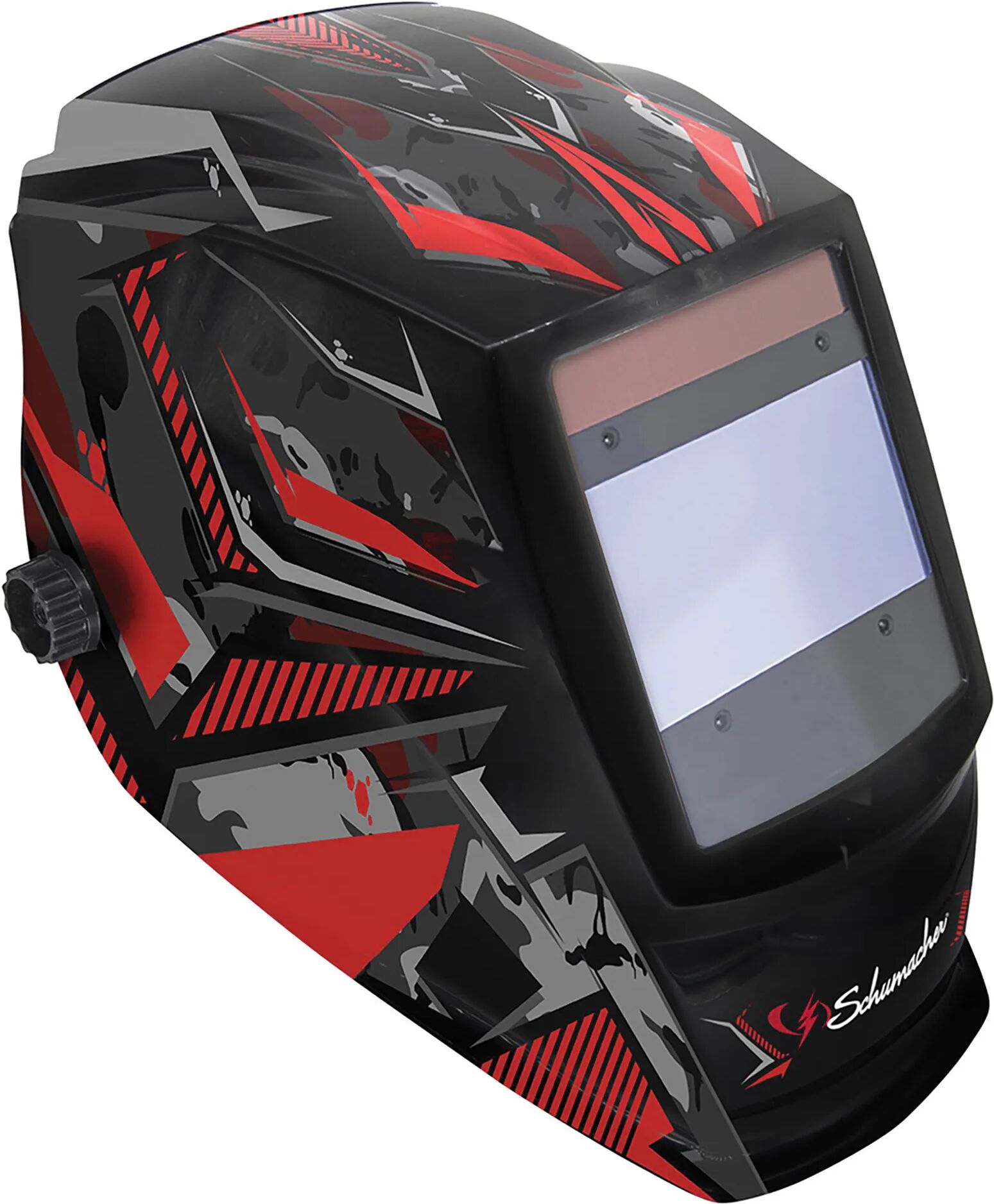 schumacher maschera casco per saldatore  lcd l1820 display 100x59,5 mm classe ottica 1/1/1/1