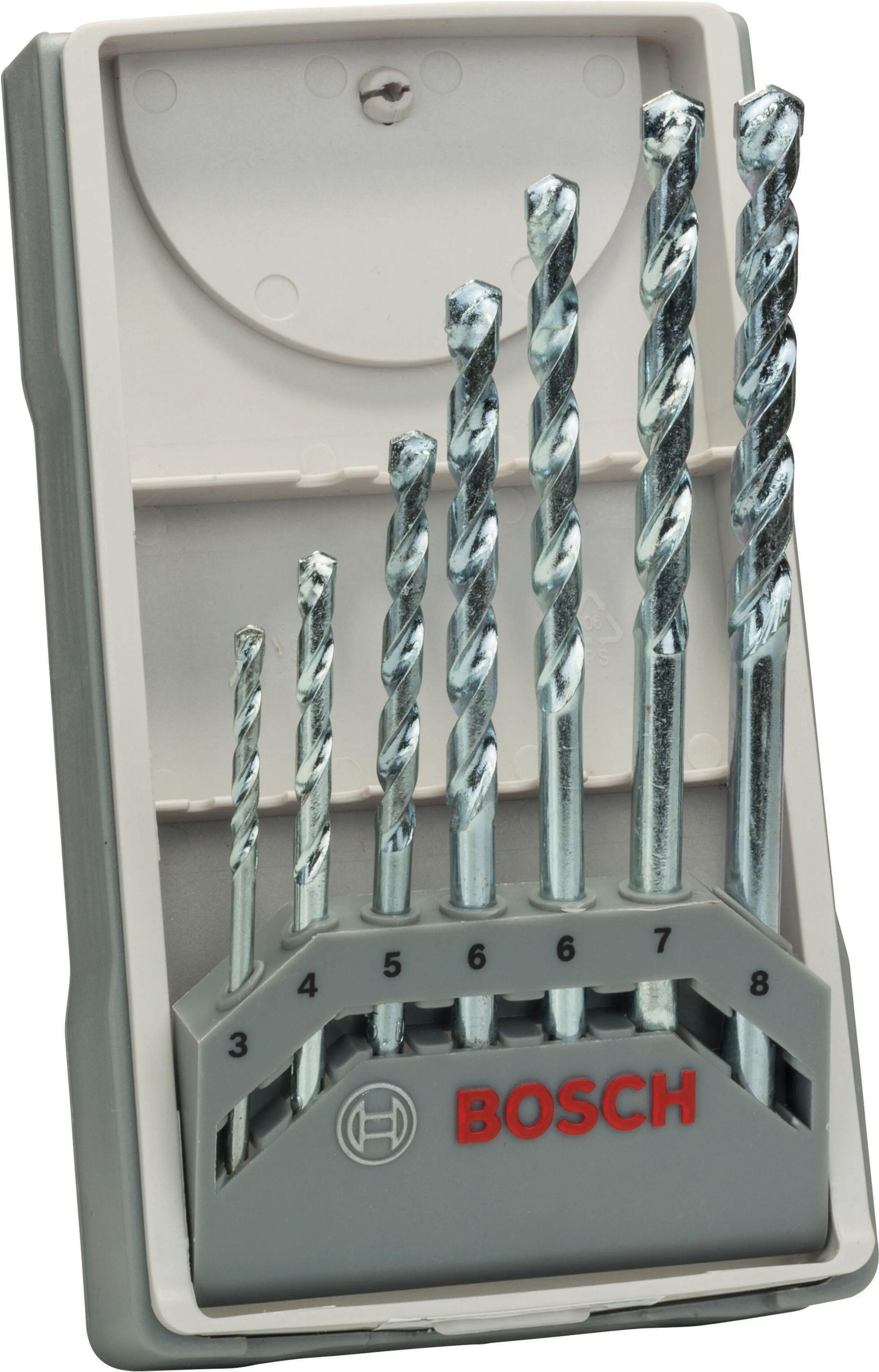 bosch 7 punte  Ø3-4-5-6-6-7-8 mm per muro