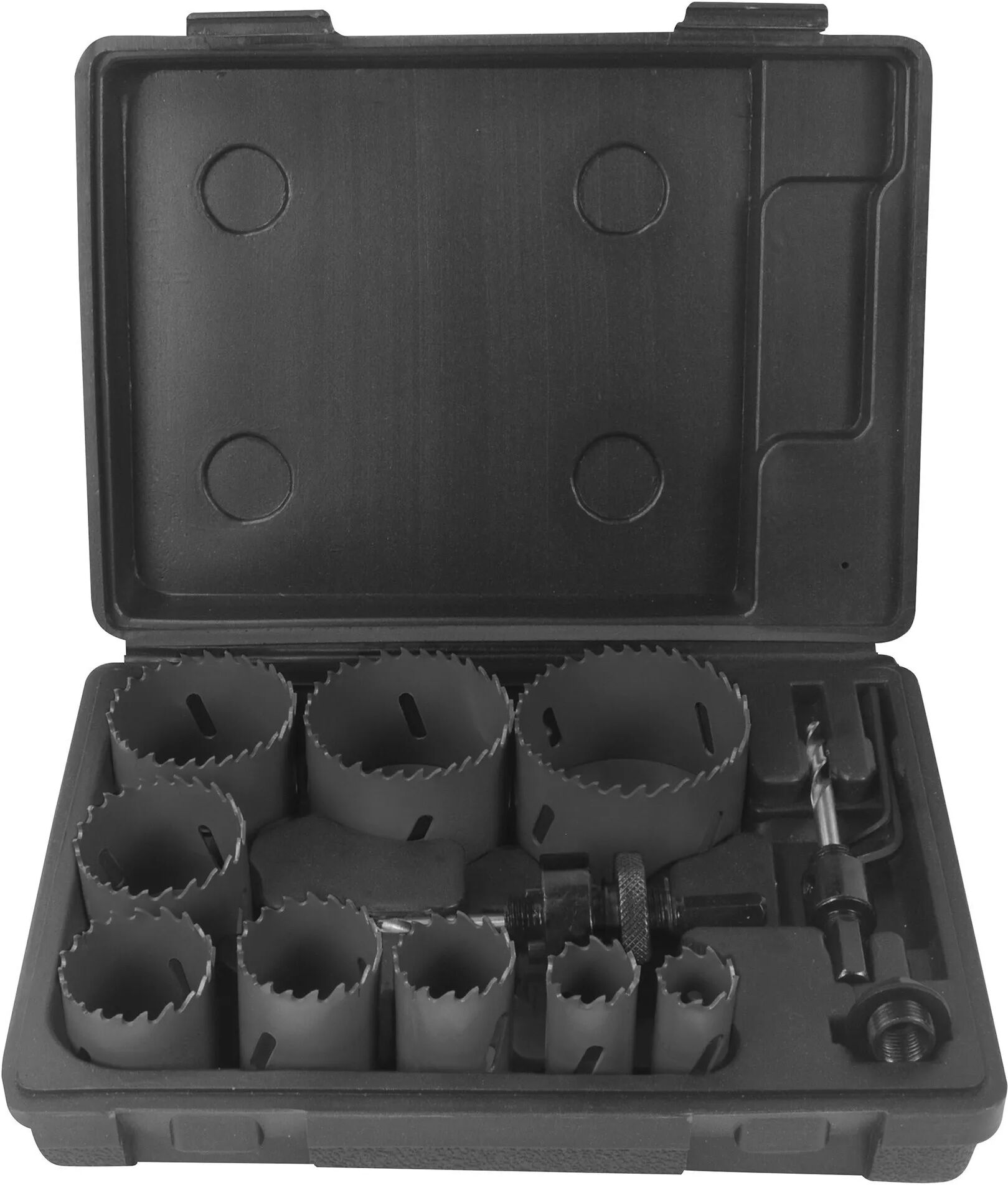 krino set 9 frese a tazza Ø 19-22-29 -35-38-44-51-57-64 mm per plastica acciaio legno