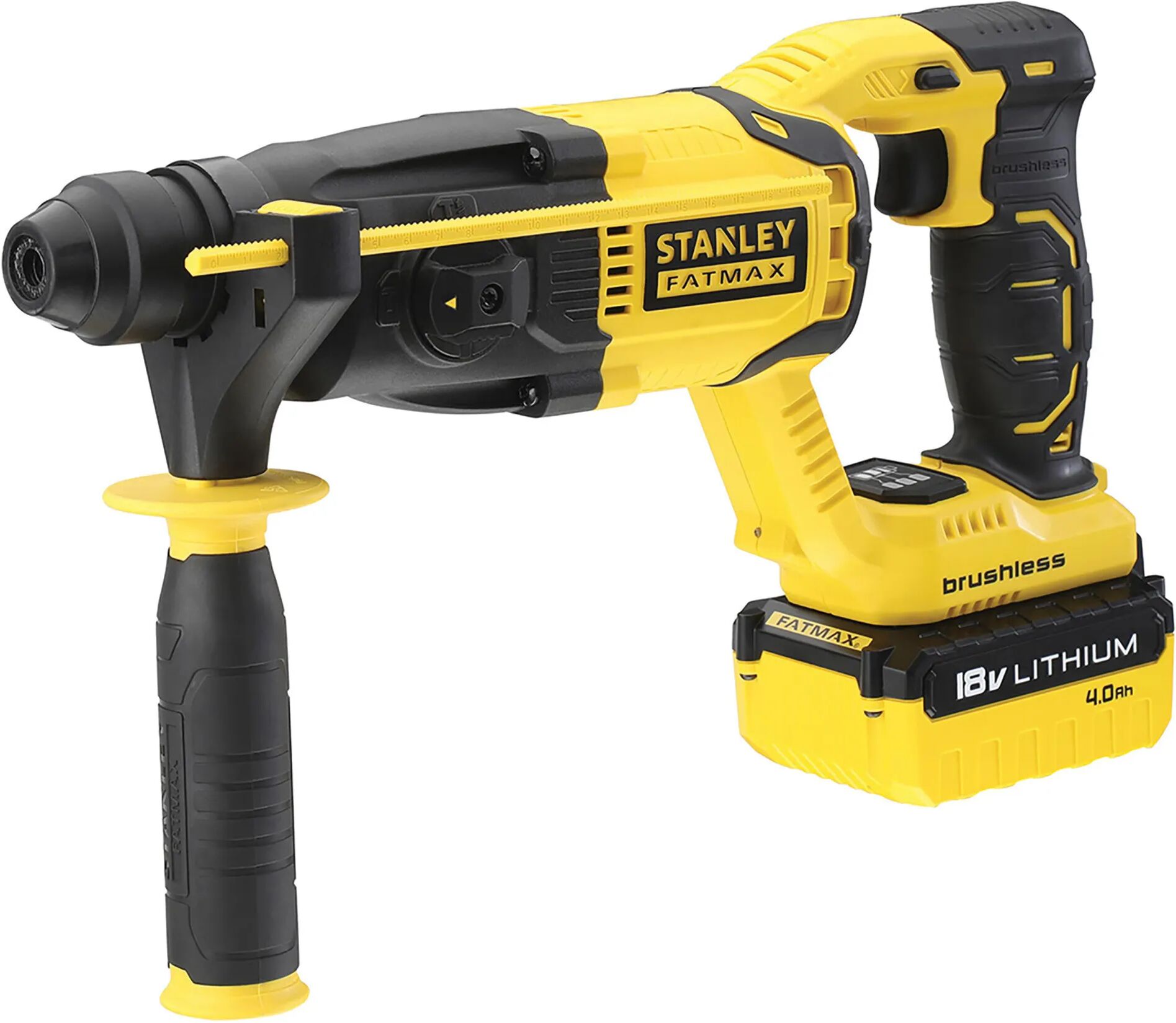 stanley tassellatore 18 v fat max brushless 4 ah fmcd900m2s-qv 2 batterie caricabatteria