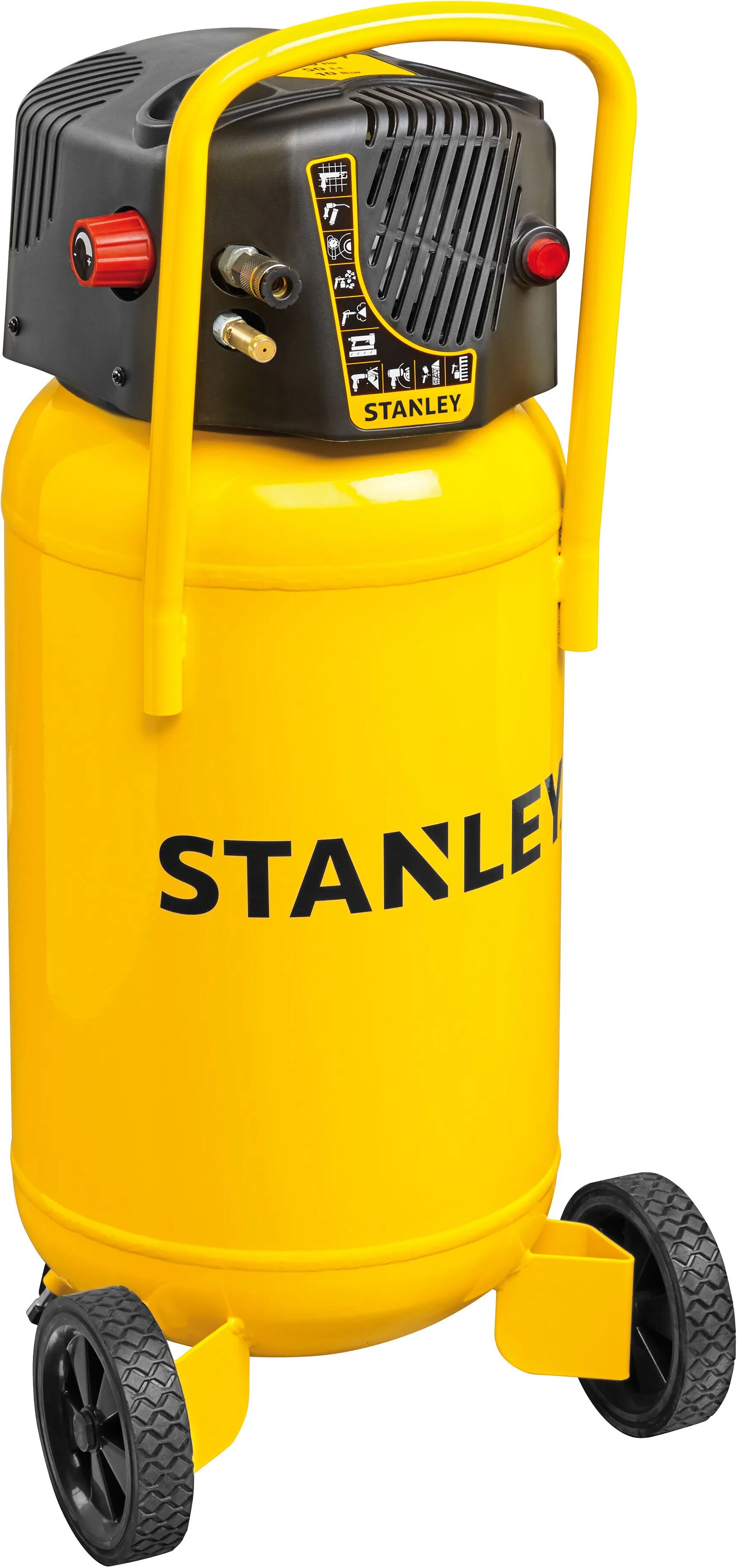 stanley compressore verticale 50l  2 hp d230/10/50v pressione 10bar aria aspirata 222 l/min