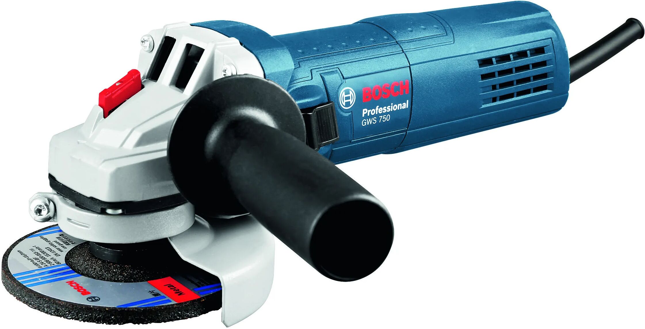 bosch smerigliatrice  115 mm gws 750-115 11000 giri/min con un disco diamantato peso 1,8 kg