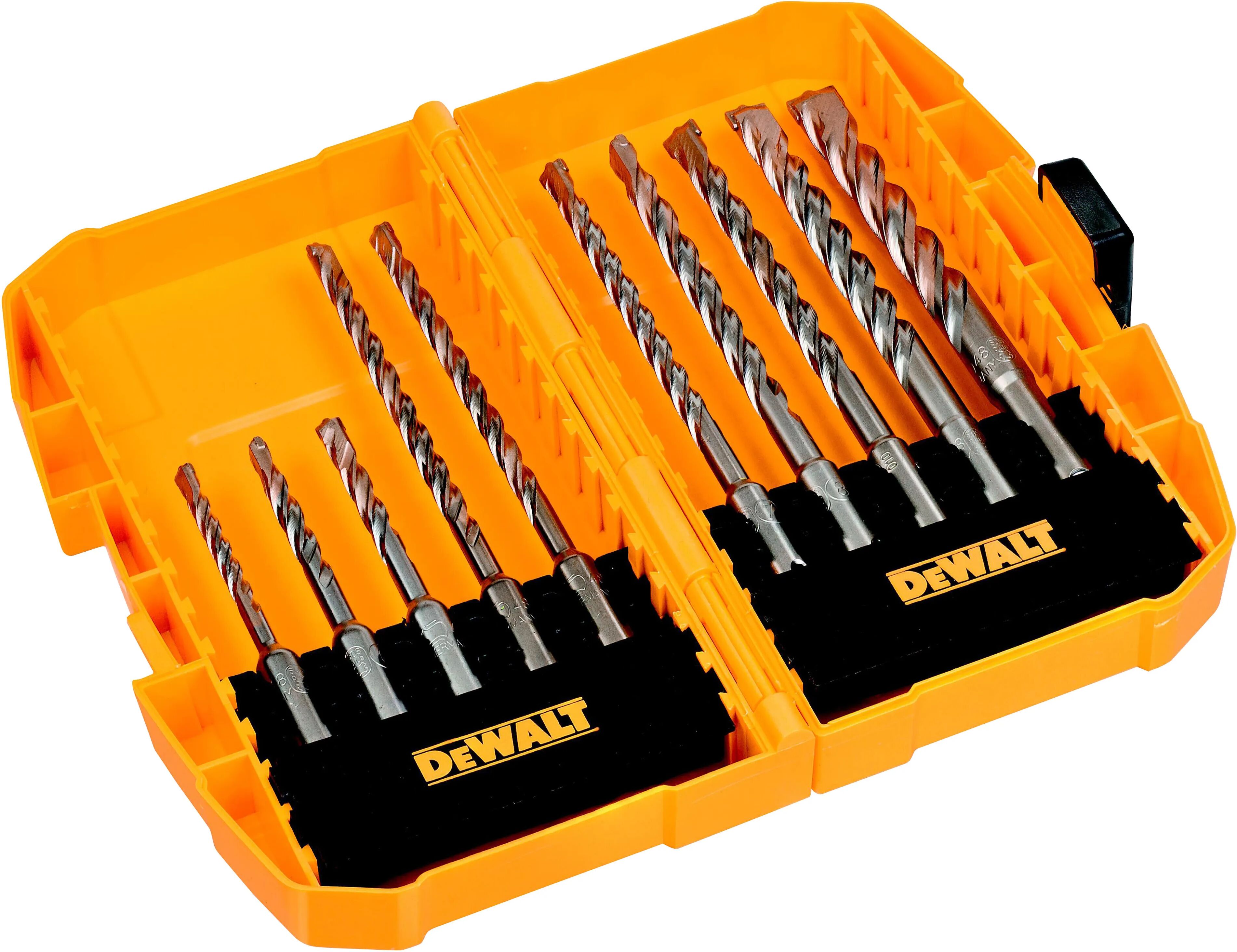 dewalt 10 punte  Ø5-6x110x2 6-x160x2-7- 8-9-10-12 mm 2 taglienti per muro e calcestruzzo