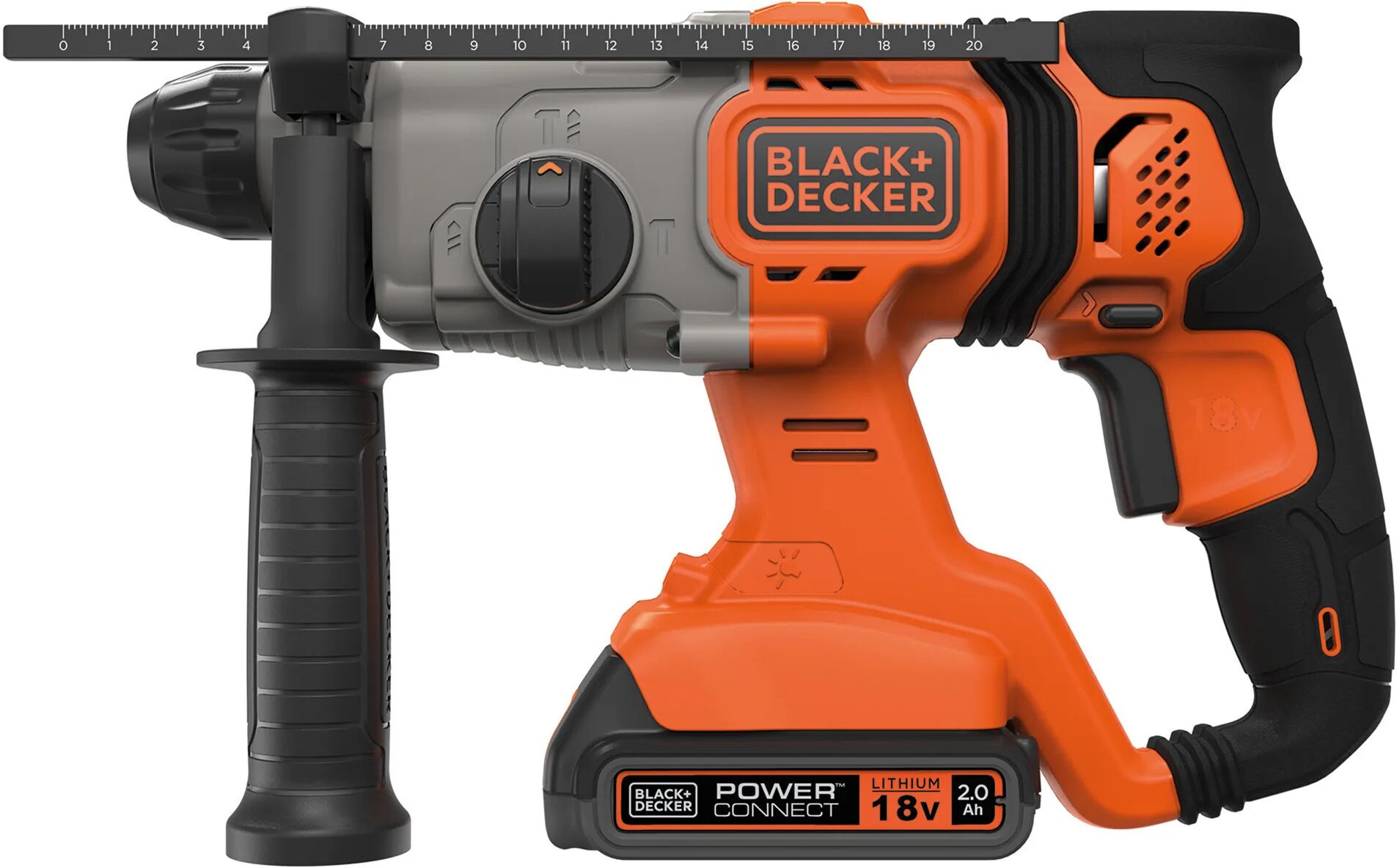 Black & Decker TASSELLATORE B&D 18 V BCD900D1S-QW POTENZA DEL COLPO 1,6 J 1 BATTERIA 2 Ah PESO 2,6 kg