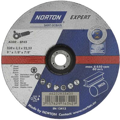 Symantec DISCO ABRASIVO EXPERT Ø230 mm SPESSORE 3,2 mm TAGLIO E SBAVO INOX Symantec DISCO ABRASIVO EXPERT Ø230 mm SPESSORE 3,2 mm TAGLIO E SBAVO INOX