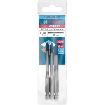 Set di trapani in ceramica Bosch 2608900595 Hex-9 - Piastrelle dure Set di trapani in ceramica Bosch 2608900595 Hex-9 - Piastrelle dure