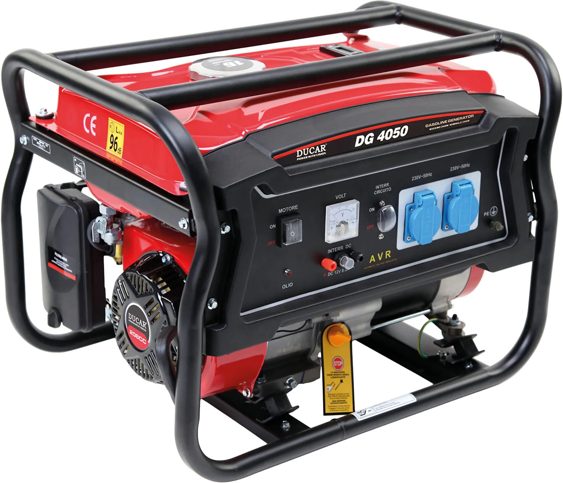 Generatore 2800 W Benzina Potenza Continua 2500 W