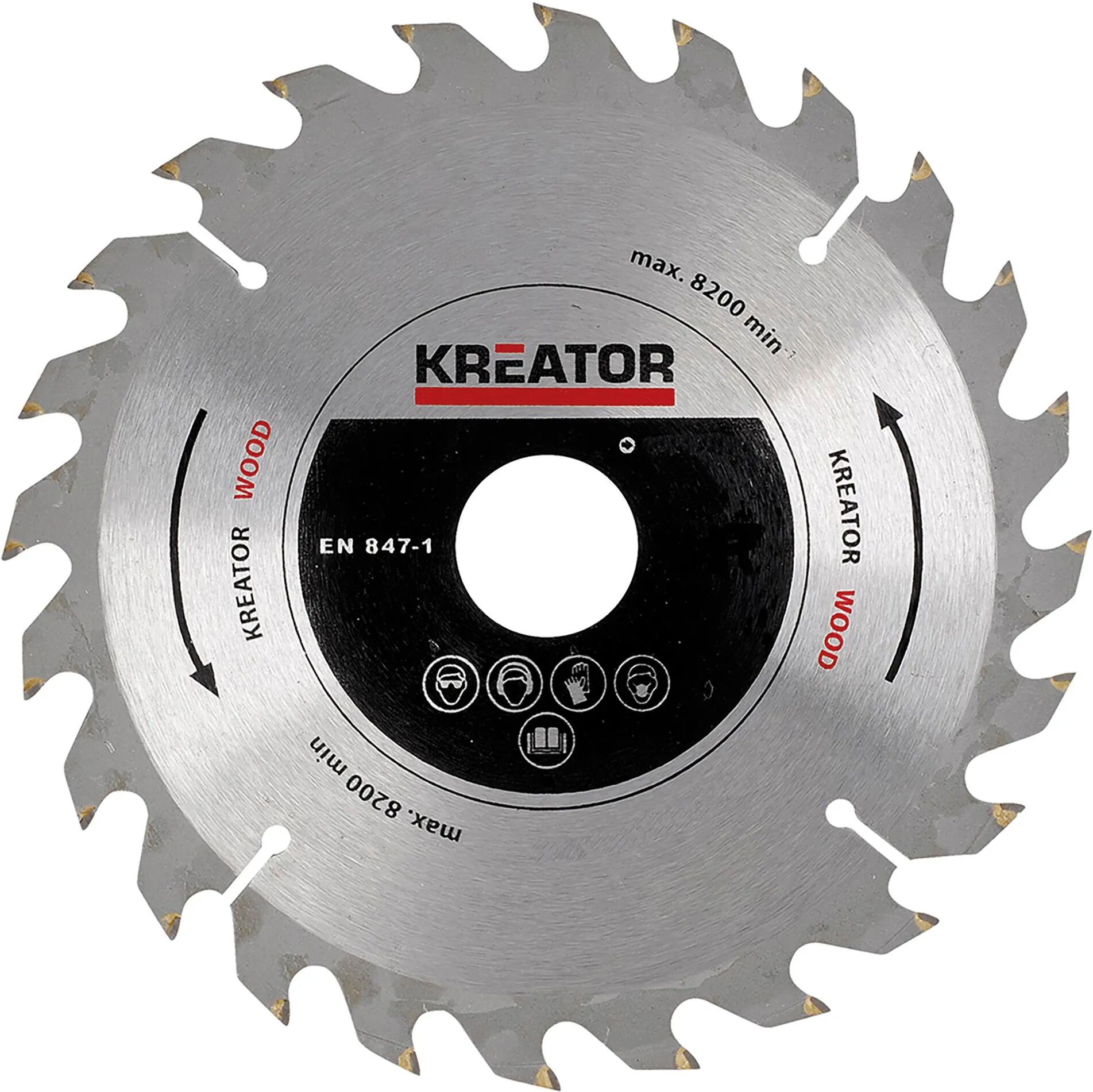 Kreator LAMA Ø250 mm 48 DENTI Ø FORO 30 mm PER TRONCATRICE PER LEGNO CON 5 RIDUZIONI