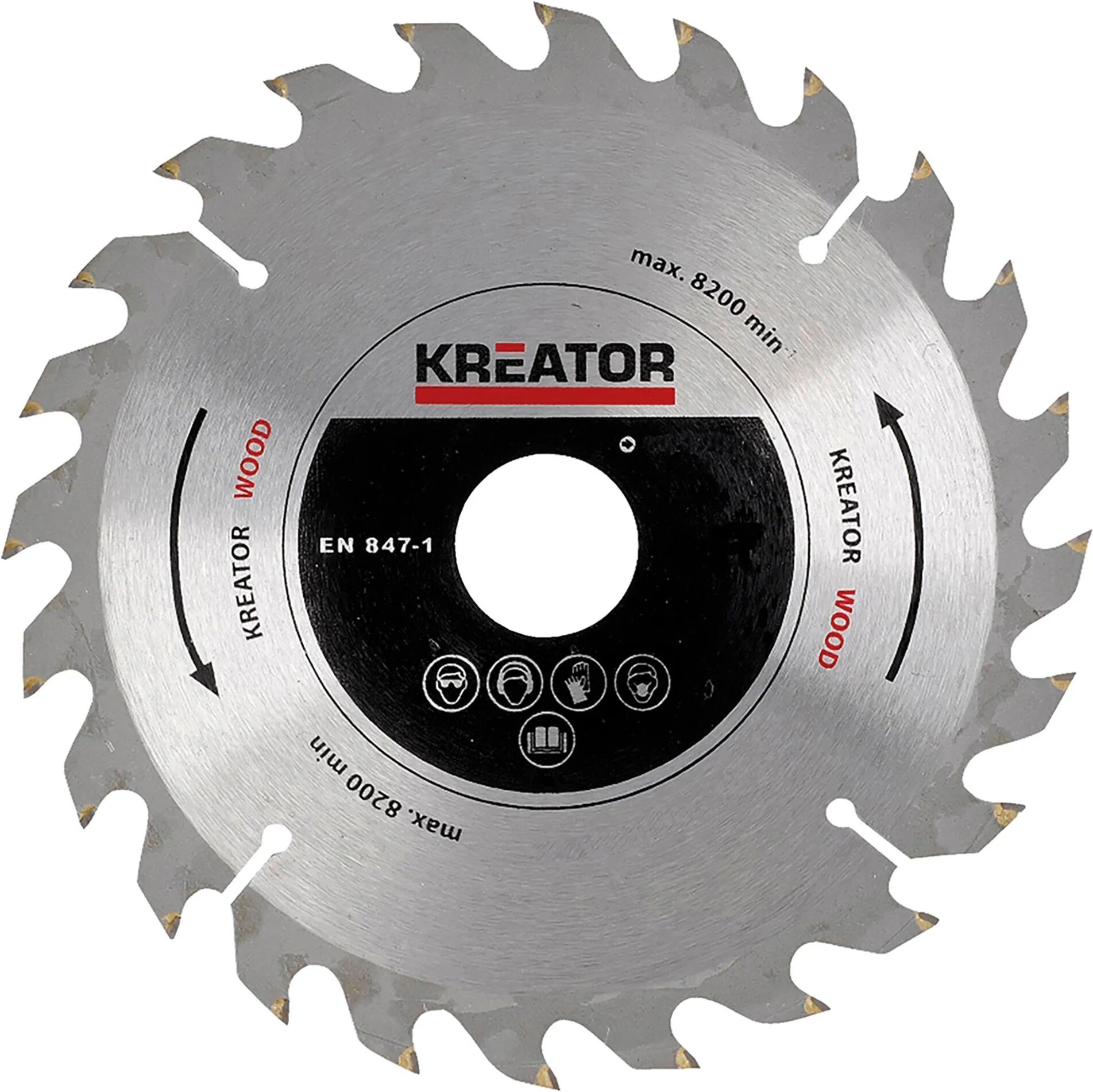 Kreator LAMA Ø254 mm 72 DENTI Ø FORO 30 mm PER TRONCATRICE PER LEGNO CON 5 RIDUZIONI