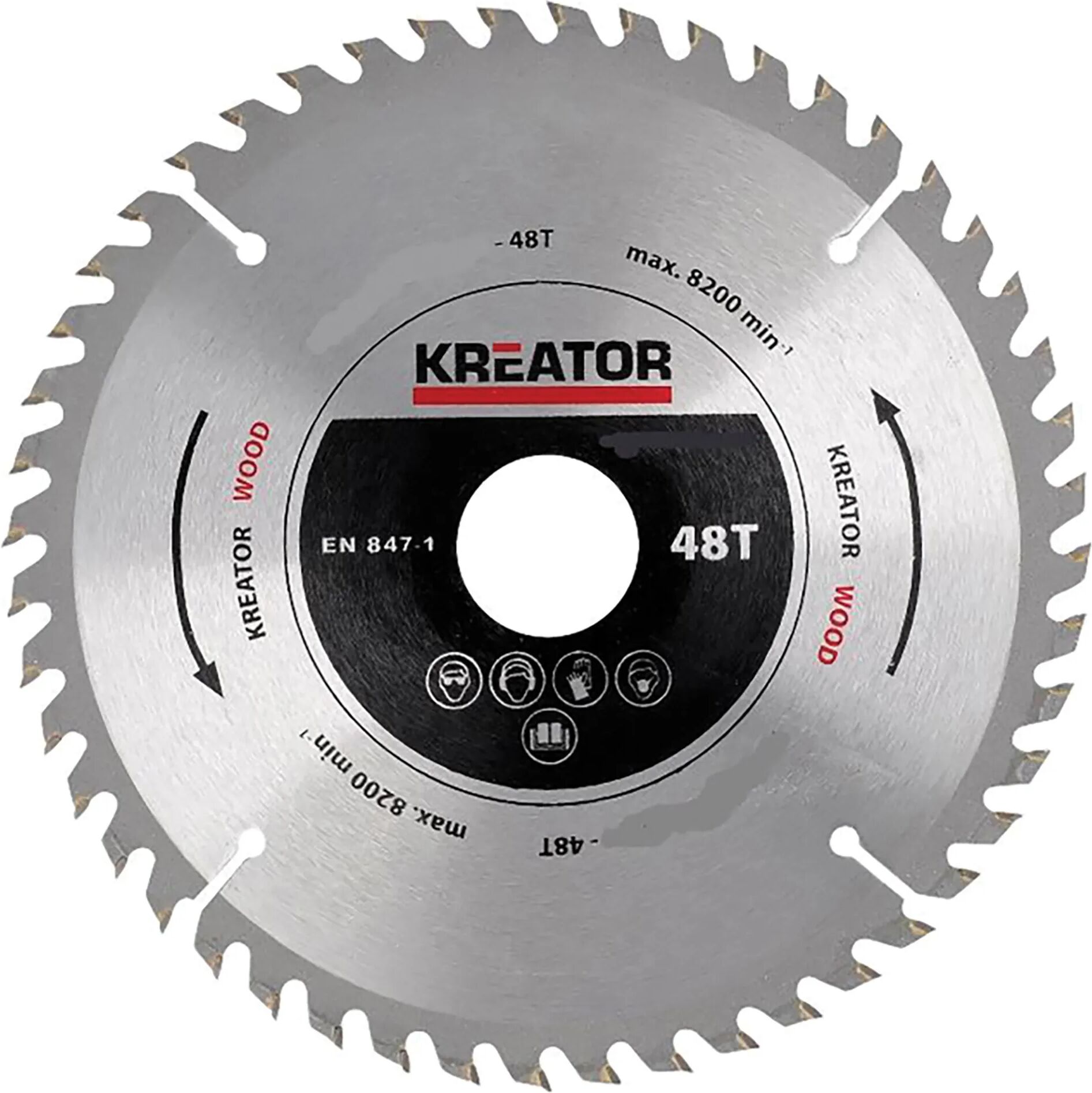 Kreator LAMA Ø315 mm 48 DENTI Ø FORO 30 mm PER TRONCATRICE PER LEGNO CON 5 RIDUZIONI