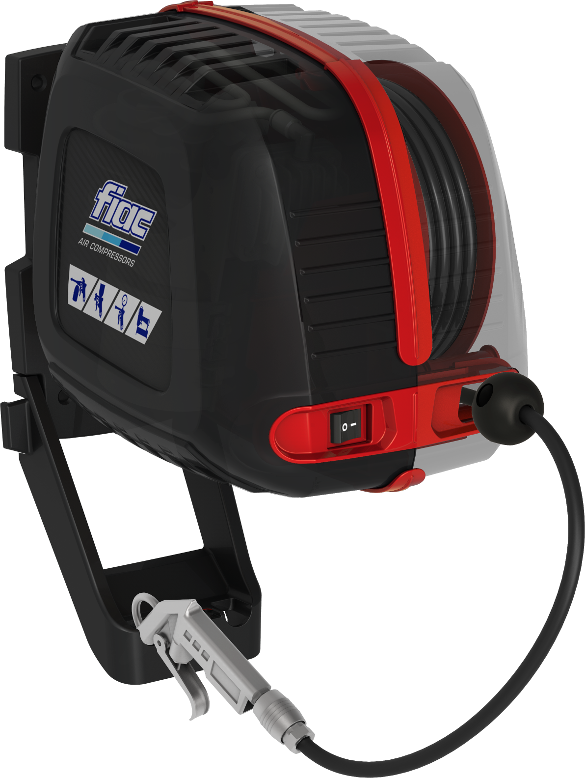 FIAC Compressore  8 Bar Con Arrotolatore 10 M Wall Air FIAC Compressore  8 Bar Con Arrotolatore 10 M Wall Air