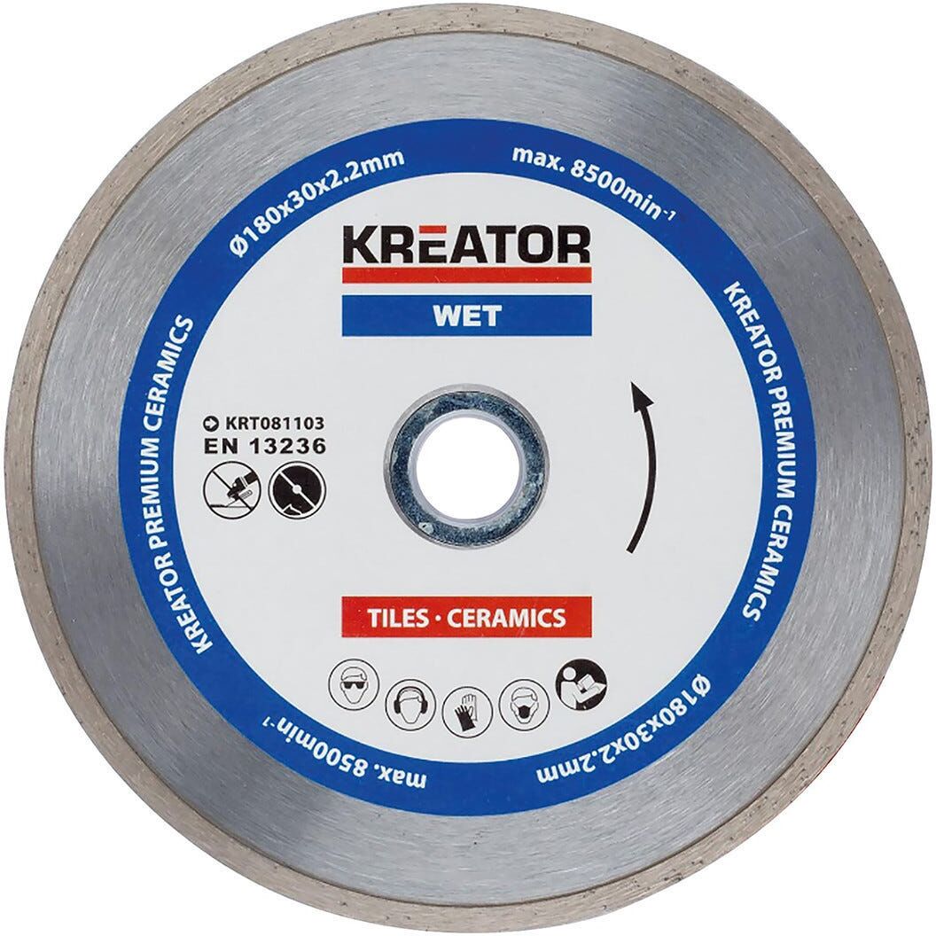 Disco Diamantato 180 Mm Con Riduzione Ø 22,4 - 25,4 Mm Per Marmo Ceramica Disco Diamantato 180 Mm Con Riduzione Ø 22,4 - 25,4 Mm Per Marmo Ceramica