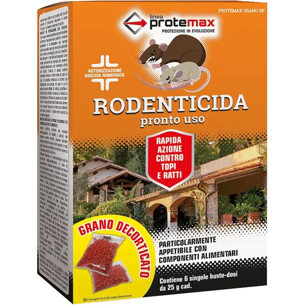 tecnomat grano biocida bf protemax per topi pronto all'uso 150 g