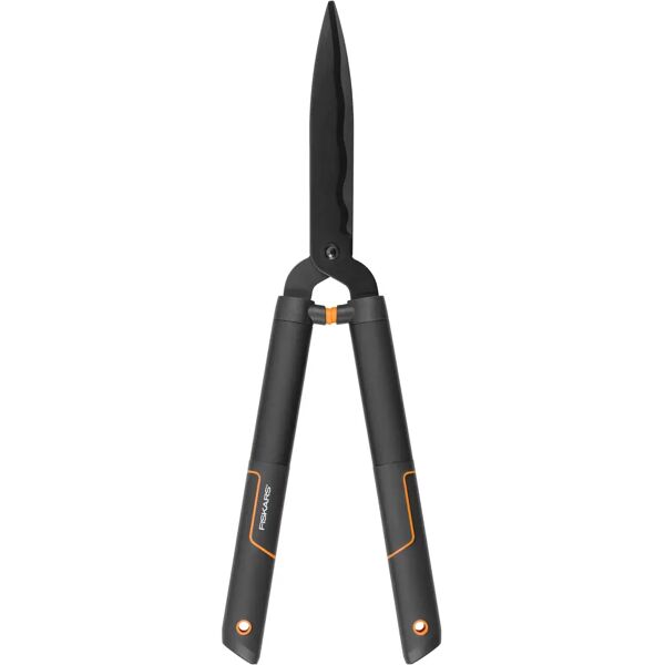 fiskars cesoia per siepi  hs22 lame  ondulate 23 cm lunghezza 60 cm manici fissi