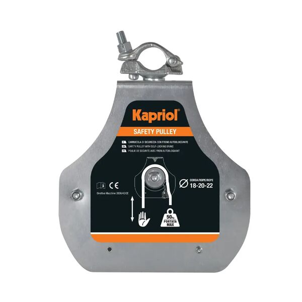 kapriol carrucola di sicurezza  safety pulley blocco automatico fune Ø 18/20/22 mm