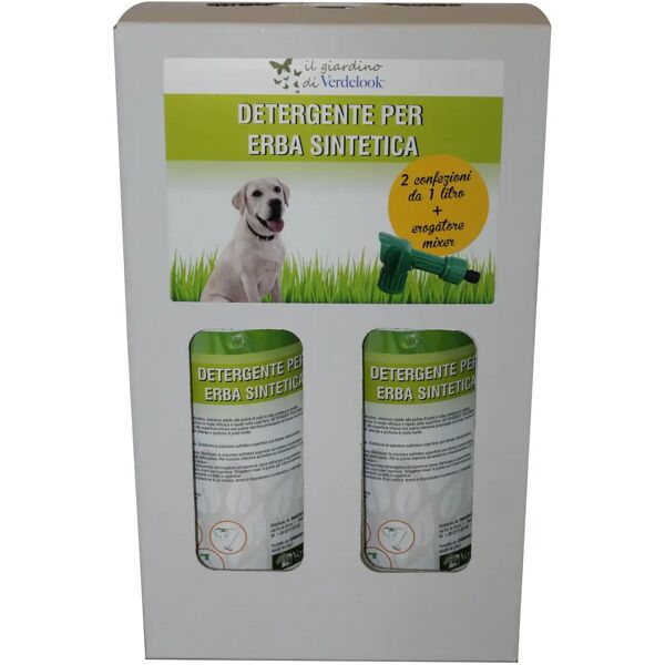 verdelook kit detergente sanificante biacchi 750ml detergente 2x1 l + erogatore