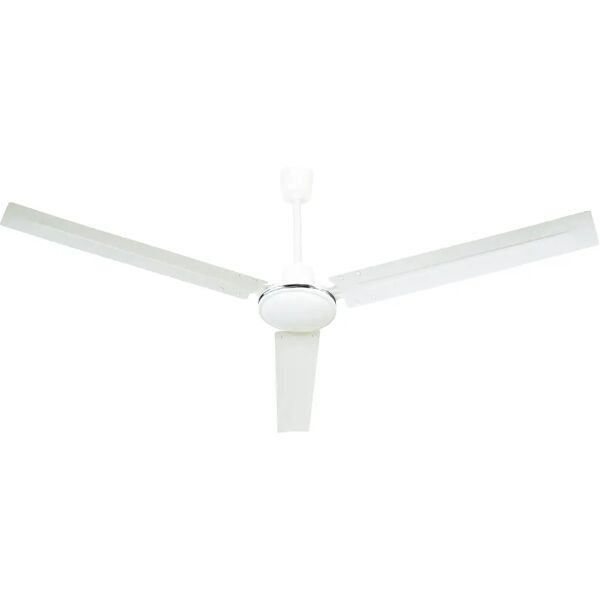 tecnomat ventilatore zephir industriale da soffitto Ø124 cm in metallo con luce e comando a muro