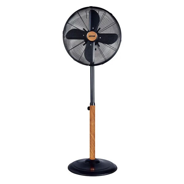 tecnomat ventilatore zephir a piantana pala Ø 40 cm in metallo colore legno e nero