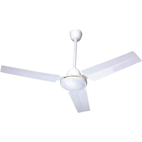 tecnomat ventilatore da soffitto industriale Ø 122 cm 3 pale in metallo comando a muro 5 velocita'