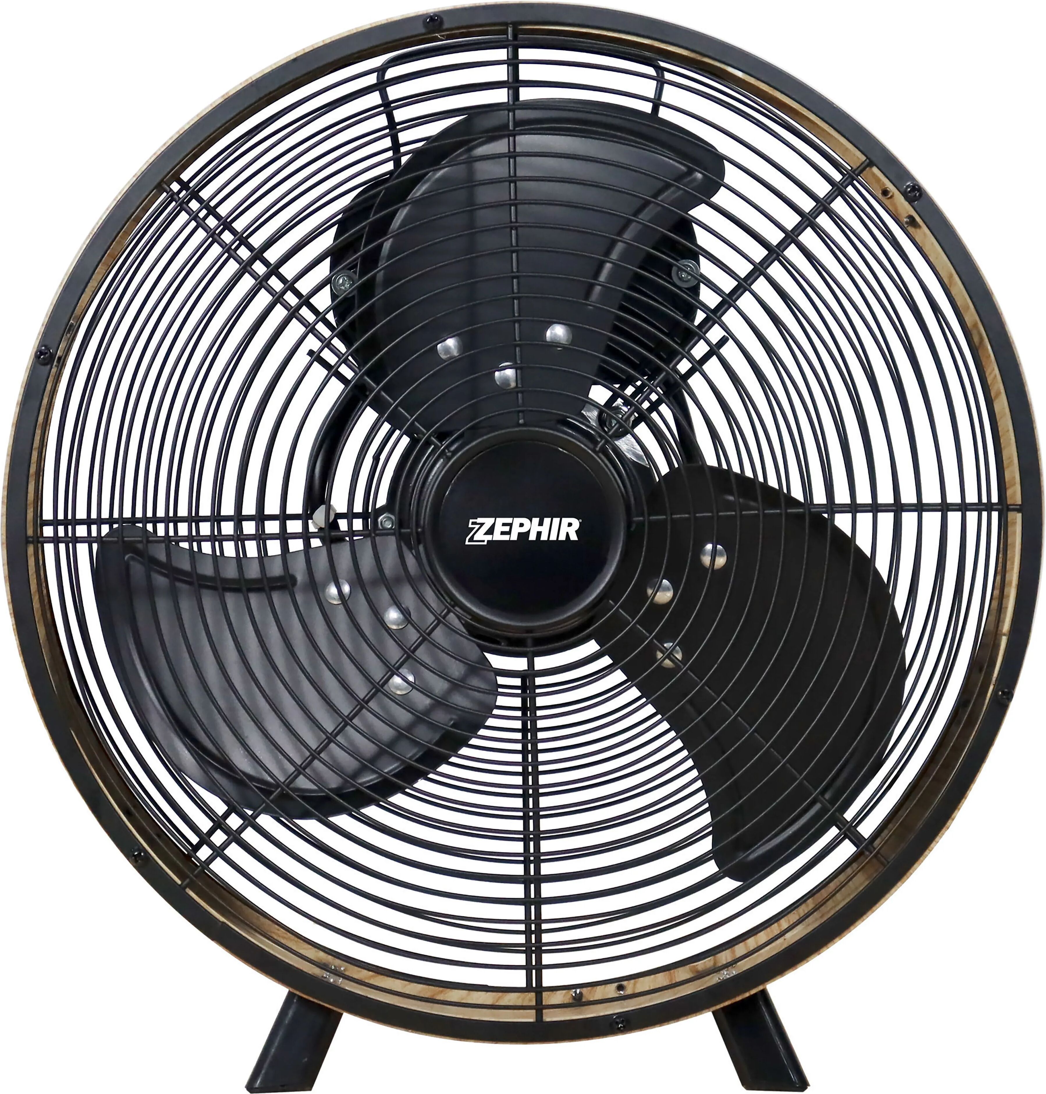 tecnomat ventilatore zephir da tavolo pala Ø 30 cm in metallo colore legno e nero