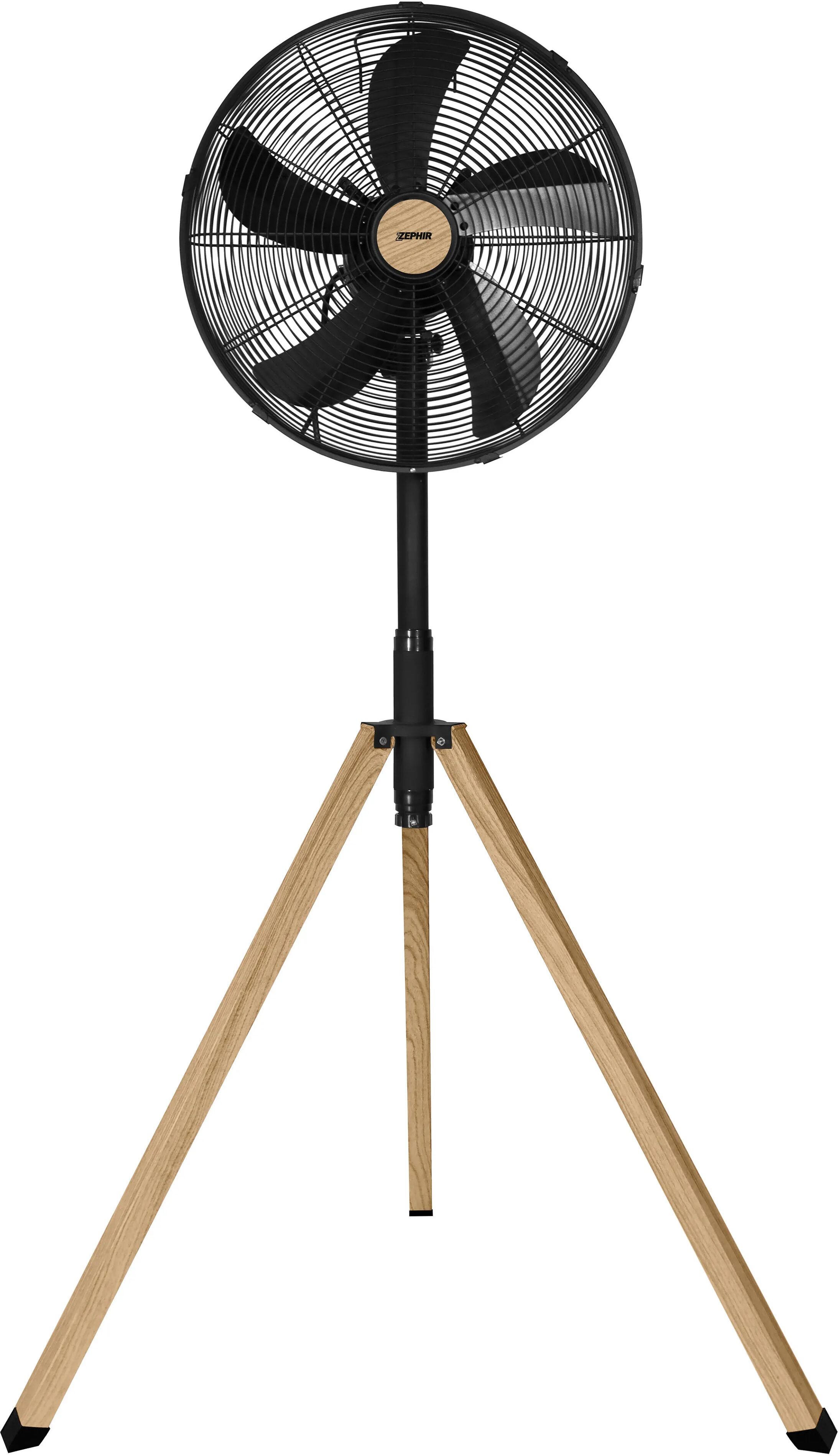 tecnomat ventilatore zephir a piantana pala Ø 40 cm con piedistallo in metallo colore legno e nero