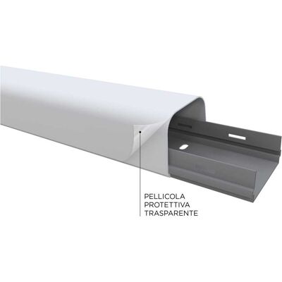 Tecnomat CANALE CLIMA 65x50 mm LUNGHEZZA 2 m BIANCO Tecnomat CANALE CLIMA 65x50 mm LUNGHEZZA 2 m BIANCO