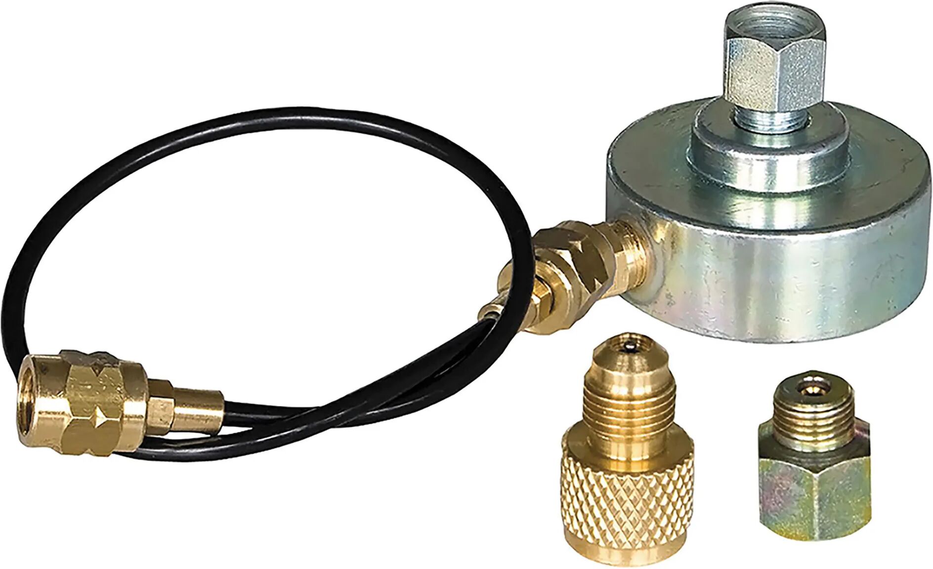 Arnocanali SUPPORTO DI CARICA UNIVERSALE PER BOMBOLE GAS R410 R407 R422D CONNESSIONI 1/4'' E 5/16''