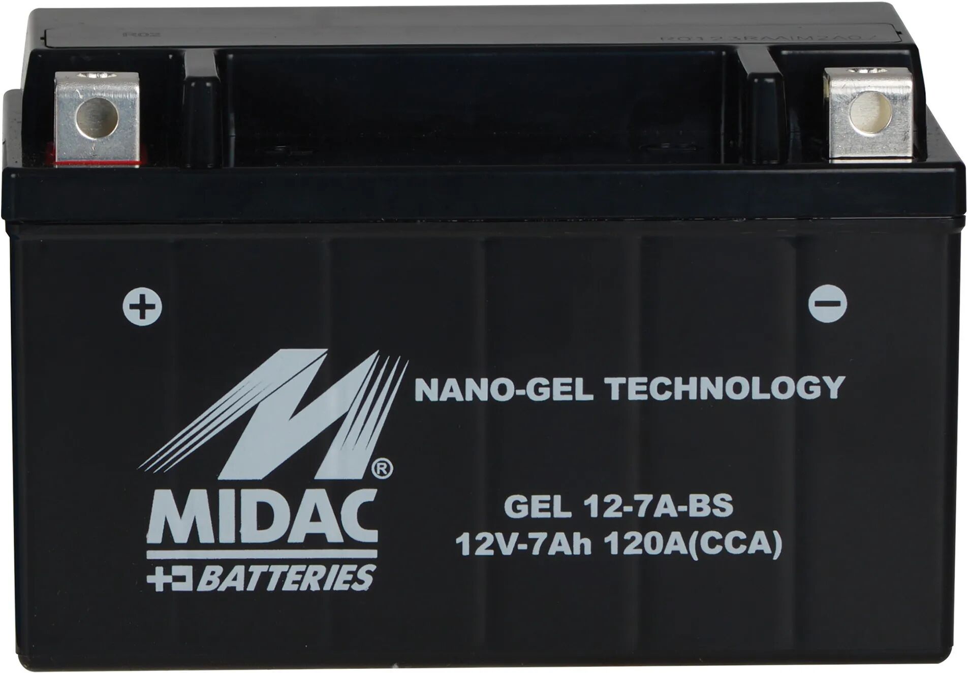 midac batteria moto gel 7ah 120a  7a-bs 151x87x94 mm (lxpxh) peso 2,515 kg