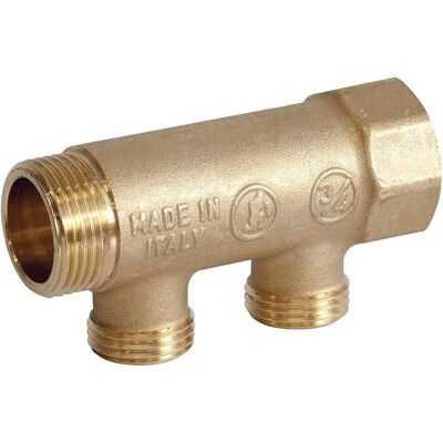 Giacomini COLLETTORE LINEARE R580C 2 VIE ATTACCO 1/2'' INGRESSO 3/4'' MF INTERASSE 35 mm Giacomini COLLETTORE LINEARE R580C 2 VIE ATTACCO 1/2'' INGRESSO 3/4'' MF INTERASSE 35 mm