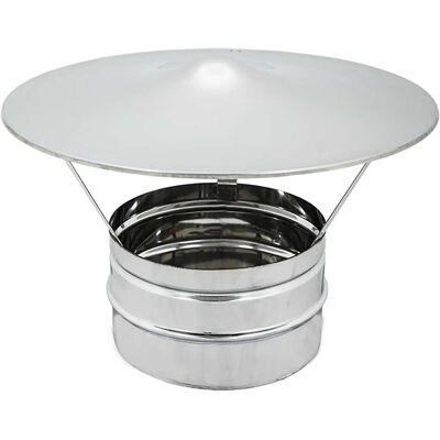 Zinco TERMINALE CINESE INOX MONOPARETE Ø 100 mm Zinco TERMINALE CINESE INOX MONOPARETE Ø 100 mm
