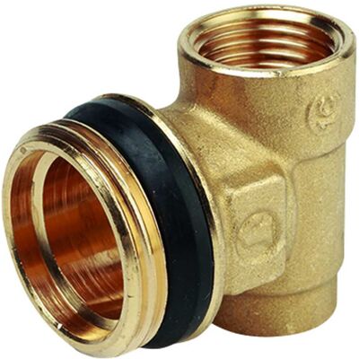 Giacomini TERMINALE COLLETTORE R591DY004 ATTACCO RADIALE M 3/4'' x F 1/2'' x F 3/8'' Giacomini TERMINALE COLLETTORE R591DY004 ATTACCO RADIALE M 3/4'' x F 1/2'' x F 3/8''