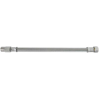 Faid FLESSIBILE ACCIAIO A MASCHIO PROLUNGATO M3/8''xF3/8'' LUNGHEZZA 30 cm PORTATA 48 l/min Faid FLESSIBILE ACCIAIO A MASCHIO PROLUNGATO M3/8''xF3/8'' LUNGHEZZA 30 cm PORTATA 48 l/min