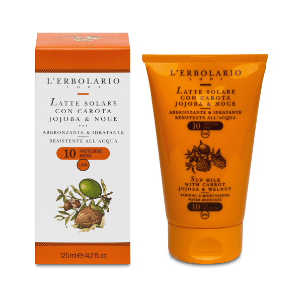 l'erbolario latte solare viso e corpo spf 10 125 ml