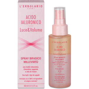 L'Erbolario Spray Bifasico MilleVirtù Acido Ialuronico Luce&Volume 100 ml