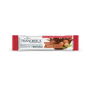 Tisanoreica Barretta Cioccolato Fondente e Nocciola 35 gr