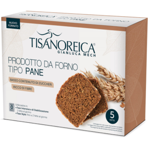 Tisanoreica PRODOTTO DA FORNO TIPO PANE 250  gr ( 5 fette x 50 gr )