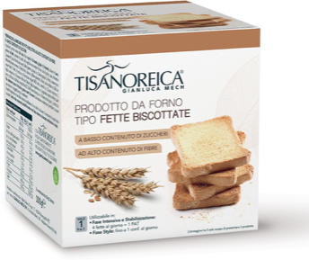 Tisanoreica PRODOTTO DA FORNO TIPO FETTE BISCOTTATE 2 conf. da 50g. Tisanoreica PRODOTTO DA FORNO TIPO FETTE BISCOTTATE 2 conf. da 50g.