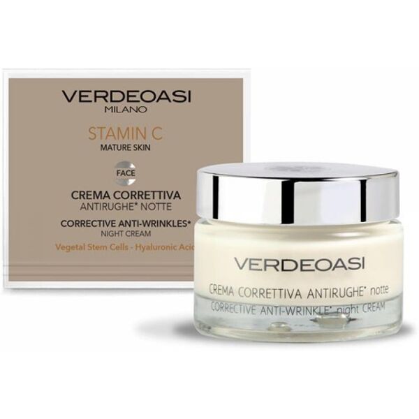 verdeoasi crema antirughe correttiva notte staminali+jaluronico 50ml