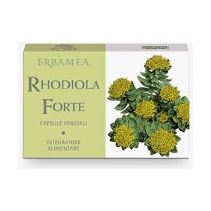 Erbamea RHODIOLA FORTE 24 Capsule Vegetali con estratti secchi di Piante Singole