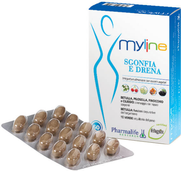 pharmalife research - my line sgonfia e drena - 60 compresse