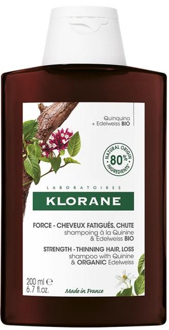 Klorane Shampoo Chinina-Stella Alpina Bio Rinforzante e Illuminante 400 ml