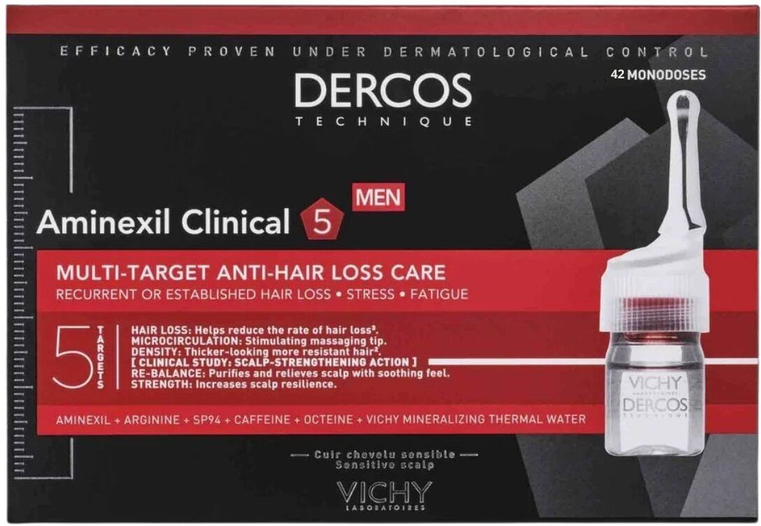 Vichy Dercos Aminexil Intensive 5 Uomo 42 fiale