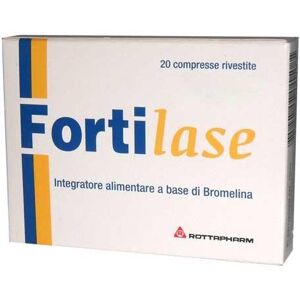 Rottapharm Fortilase 20 Compresse Integratore Antinfiammatorio a Base di Bromelina