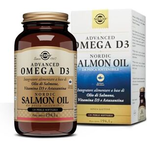 Solgar Advanced Omega D3 Integratore per il Colesterolo 120 Perle Softgels