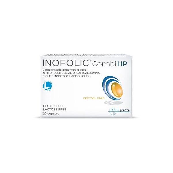 lo.li. pharma inofolic combi hp integratore di acido folico 20 capsule