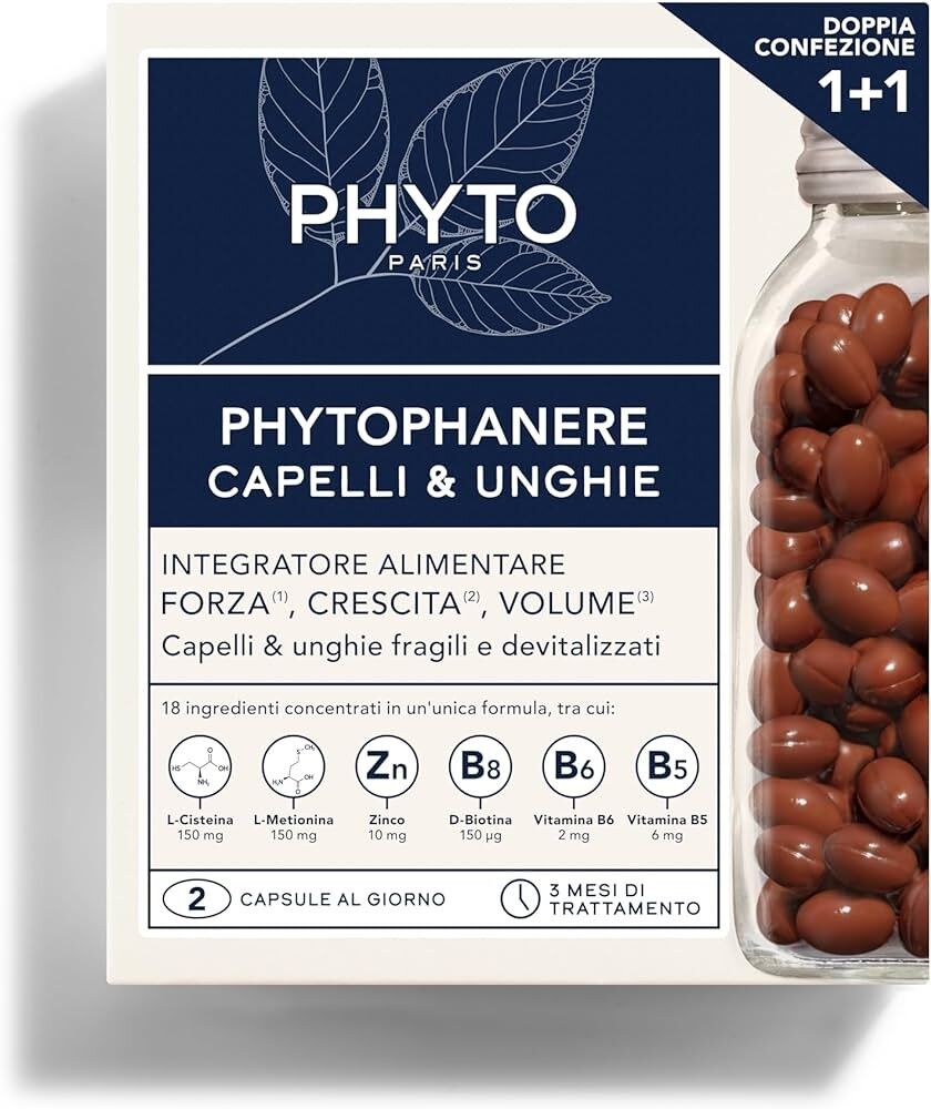 phyto phytophanere integratore rinforzante capelli e unghie 180 compresse