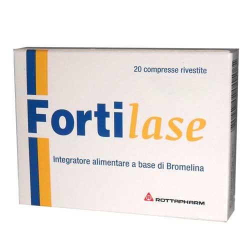 Rottapharm Fortilase 20 Compresse Integratore Antinfiammatorio a Base di Bromelina